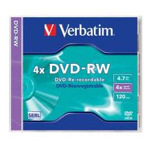 Verbatim DVD-RW 4,7Gb 4x Norm&aacute;l tok 1db/csomag (1-es c&iacute;mke) 43285
