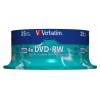 Verbatim DVD-RW 4,7Gb 4x Hengeres 25db/csomag (25-es címke) 43639