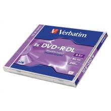 Verbatim DVD+R 8,5Gb 8x Norm&aacute;l tok 1db/csomag (1-es c&iacute;mke) 43541