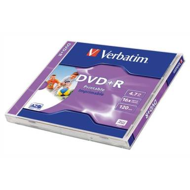Verbatim DVD+R 4,7Gb 16x Normál tok 1db/csomag (1-es címke) 43508 Verbatim DVD+R 4,7Gb 16x Normál tok 1db/csomag (1-es címke) 43508