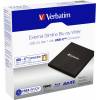 Verbatim External Slimline Blu-ray Writer Black BOX 43889
