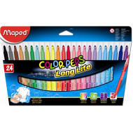 MAPED Filctoll készlet, mosható, MAPED "Color`Peps", 24 különböző szín