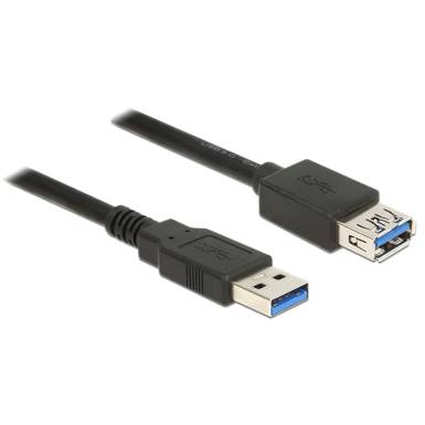DeLock Extension cable USB 3.0 Type-A male > USB 3.0 Type-A female 2m Black 85056 DeLock Extension cable USB 3.0 Type-A male > USB 3.0 Type-A female 2m Black 85056
