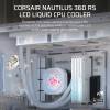 CORSAIR NAUTILUS 360 LCD White, 360mm Radiator, Liquid CPU Cooler CW-9061034-WW