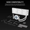 CORSAIR NAUTILUS 360 LCD White, 360mm Radiator, Liquid CPU Cooler CW-9061034-WW