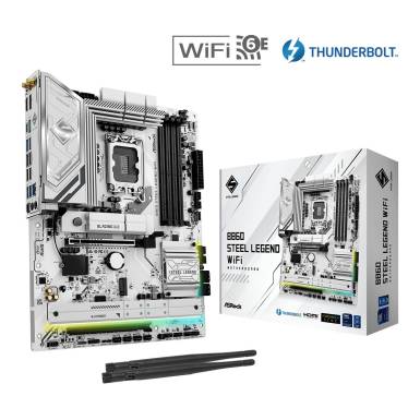ASRock B860 STEEL LEGEND WIFI 90-MXBR30-A0UAYZ ASRock B860 STEEL LEGEND WIFI 90-MXBR30-A0UAYZ