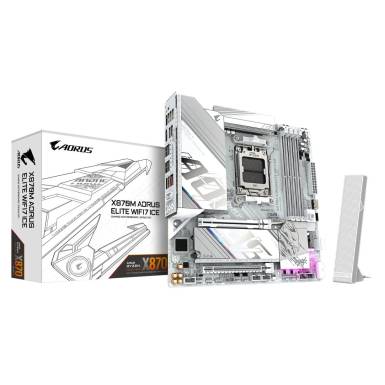 Gigabyte X870M AORUS ELITE WIFI7 ICE X870M AORUS ELITE WIFI7 ICE Gigabyte X870M AORUS ELITE WIFI7 ICE X870M AORUS ELITE WIFI7 ICE