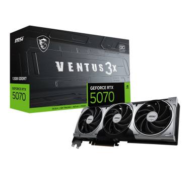 MSI Videokártya PCI-Ex16x nVIDIA RTX 5070 VENTUS 3X 12GB DDR7 OC RTX 5070 12G VENTUS 3X OC MSI Videokártya PCI-Ex16x nVIDIA RTX 5070 VENTUS 3X 12GB DDR7 OC RTX 5070 12G VENTUS 3X OC