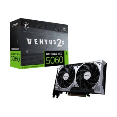 MSI Videokártya PCI-Ex16x nVIDIA RTX 5060 VENTUS 2X 8GB DDR7 OC RTX 5060 8G VENTUS 2X OC MSI Videokártya PCI-Ex16x nVIDIA RTX 5060 VENTUS 2X 8GB DDR7 OC RTX 5060 8G VENTUS 2X OC