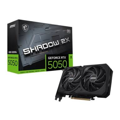 MSI Videokártya PCI-Ex16x nVIDIA RTX 5050 SHADOW 2X 8GB DDR6 OC BULK RTX 5050 8G SHADOW 2X OC BULK MSI Videokártya PCI-Ex16x nVIDIA RTX 5050 SHADOW 2X 8GB DDR6 OC BULK RTX 5050 8G SHADOW 2X OC BULK