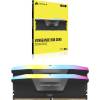 Corsair 16GB DDR5 5200MHz Kit(2x8GB) Vengeance RGB Black CMH16GX5M2B5200C40