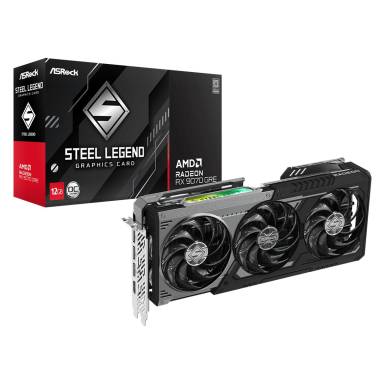 ASRock Radeon RX9070 GRE Steel Legend Dark 12GB OC RX9070GRE SLD 12GO