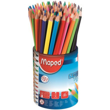 MAPED Színes ceruza készlet, háromszögletű, ceruzatartó, MAPED "Color`Peps "