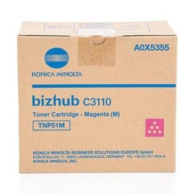 Konica Minolta TNP51M Magenta toner A0X5355 Konica Minolta TNP51M Magenta toner A0X5355