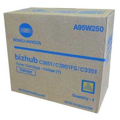 Konica Minolta TNP49Y Yellow toner A95W250 Konica Minolta TNP49Y Yellow toner A95W250