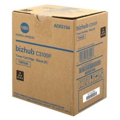Konica Minolta TNP50K Black toner A0X5154 Konica Minolta TNP50K Black toner A0X5154