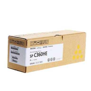 Ricoh SPC360HE Yellow toner 408187 Ricoh SPC360HE Yellow toner 408187