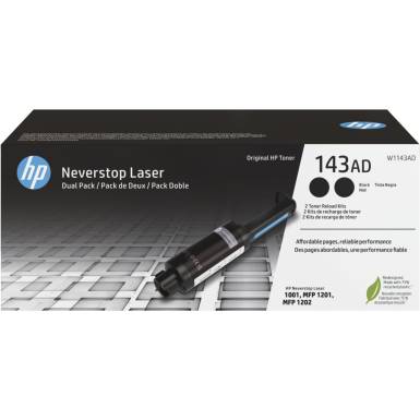 HP W1143AD (143AD) 2-pack Black toner W1143AD HP W1143AD (143AD) 2-pack Black toner W1143AD