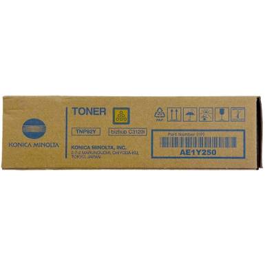 Konica Minolta TNP92 Yellow toner AE1Y250 Konica Minolta TNP92 Yellow toner AE1Y250