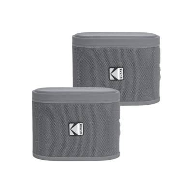 Kodak BRIXG2 Soundbrix Mini Bluetooth Coloured Portable Two Speakers Grey KO-BRIXGR2 Kodak BRIXG2 Soundbrix Mini Bluetooth Coloured Portable Two Speakers Grey KO-BRIXGR2