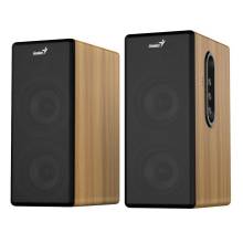 Genius SP-HF1220BT 45-Watt Bluetooth Wood Speakers Pine Wood 31730059401 Genius SP-HF1220BT 45-Watt Bluetooth Wood Speakers Pine Wood 31730059401