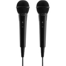 Hama Karaoke Microphone Set Black 00046002