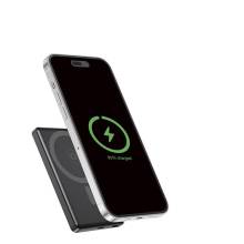 Gembird PB05-WPC15M-LCD-01 5000mAh Wireless PowerBank Black PB05-WPC15M-LCD-01