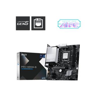 MSI Alaplap S1851 PRO H810M-B WIFI Intel H810, mATX PRO H810M-B MSI Alaplap S1851 PRO H810M-B WIFI Intel H810, mATX PRO H810M-B