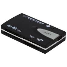 Esperanza EA129 All-In-One USB Card Reader Black EA129