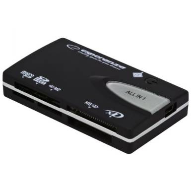 Esperanza EA129 All-In-One USB Card Reader Black EA129 Esperanza EA129 All-In-One USB Card Reader Black EA129