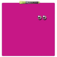 NOBO Üzenőtábla, mágneses, írható, rózsaszín, 36x36 cm, NOBO  "Quartet",