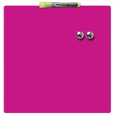 NOBO Üzenőtábla, mágneses, írható, rózsaszín, 36x36 cm, NOBO  "Quartet",