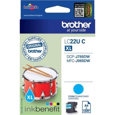 Brother LC22UC Cyan tintapatron LC22UC Brother LC22UC Cyan tintapatron LC22UC