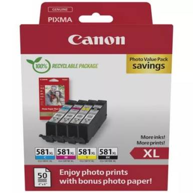 Canon CLI-581XL Multipack tintapatron 2052C006 Canon CLI-581XL Multipack tintapatron 2052C006