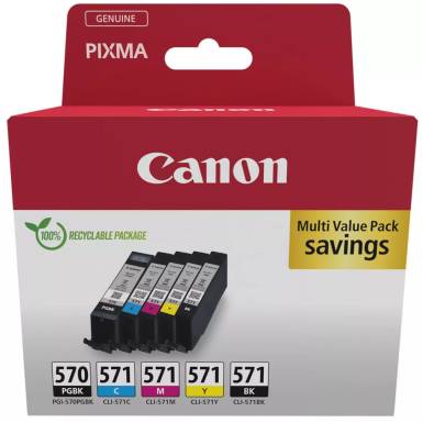 Canon PGI-570/CLI-571 Multipack tintapatron 0372C006 Canon PGI-570/CLI-571 Multipack tintapatron 0372C006