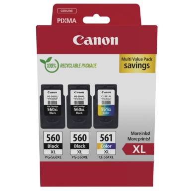 Canon 2xPG-560 XL + CL-561 XL Multipack tintapatron 3712C009 Canon 2xPG-560 XL + CL-561 XL Multipack tintapatron 3712C009