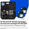 HP 302/304 Black tintapatron B7RT7AE