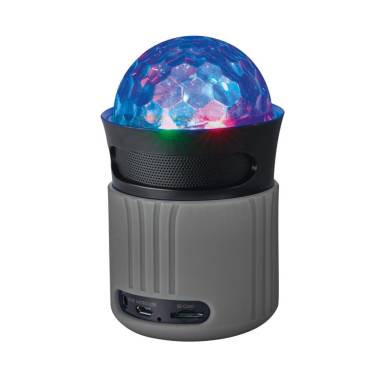 Trust Dixxo Go Wireless Bluetooth Speaker with party lights Grey 21345