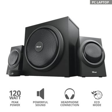 Trust Yuri 2.1 Speaker Set Black 23696 Trust Yuri 2.1 Speaker Set Black 23696