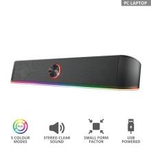 Trust GXT 619 Thorne RGB Illuminated Soundbar Black 24007 Trust GXT 619 Thorne RGB Illuminated Soundbar Black 24007