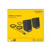 DeLock Stereo 2.0 PC Speaker with 3.5 mm stereo jack male and USB powered Black 27001
