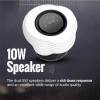 Promate HomeCloud 3-in-1 Cloud Design Wireless Speaker with LED Nightlight and Wireless Charger Black/White HOMECLOUD.UNI
