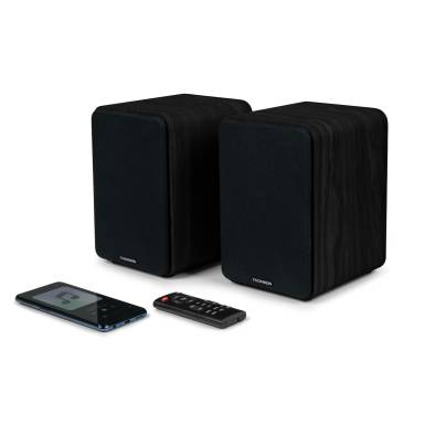 Thomson WS600DUO Bluetooth Bookshelf Speaker Black WS600DUO Thomson WS600DUO Bluetooth Bookshelf Speaker Black WS600DUO