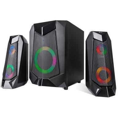 Tracer 2.1 Hi-Cube RGB Flow Bluetooth Speaker Black TRAGLO46497