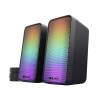 Trust GXT 611 WEZZ ILLUMINATED 2.0 RGB SPEAKER SET Black 24587