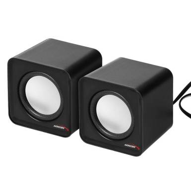 Audiocore AC870 Stereo Speakers Black/Gray AC870B
