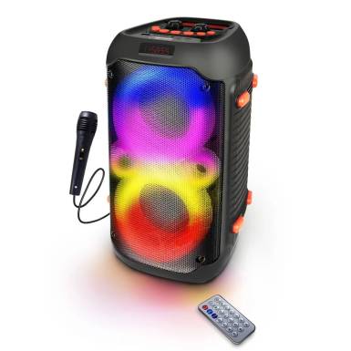 Esperanza Singer Bluetooth RGB Karaoke Speaker Black EP156 Esperanza Singer Bluetooth RGB Karaoke Speaker Black EP156