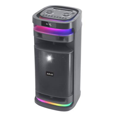 Akai 1.0 Sonic X8 Active Portable Bluetooth Speaker Black AKA534660 Akai 1.0 Sonic X8 Active Portable Bluetooth Speaker Black AKA534660