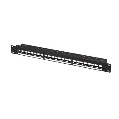 Logilink NK4065 19" patch panel for 24 keystone jacks 1U unloaded Black NK4065 Logilink NK4065 19" patch panel for 24 keystone jacks 1U unloaded Black NK4065