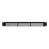 Logilink NK4065 19" patch panel for 24 keystone jacks 1U unloaded Black NK4065